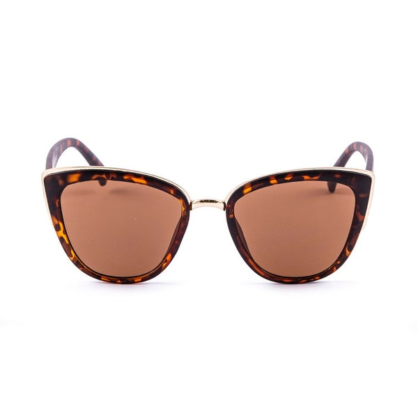 Ocean Glasses - Cat eye Gafas de sol de plástico para mujeres color marrón