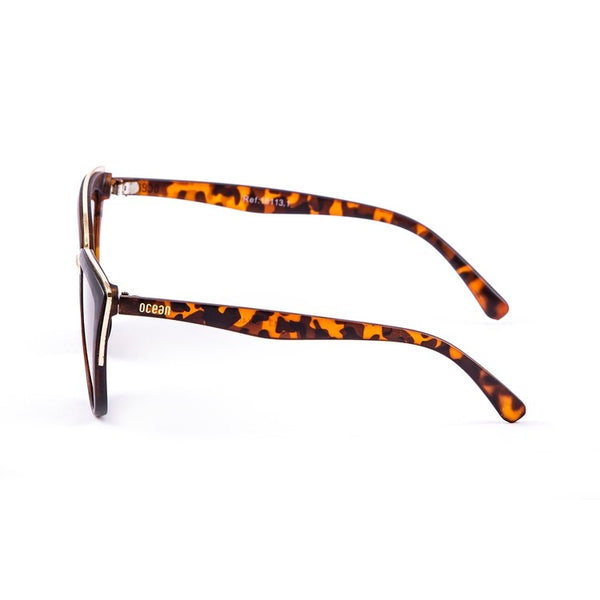 Ocean Glasses - Cat eye Gafas de sol de plástico para mujeres color marrón