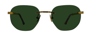 IRON PARIS Gafas de sol de metal para hombres color marrón
