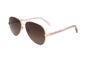 Tommy Hilfiger Gafas de sol de acero inoxidable unisex color oro rosa
