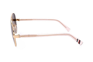Tommy Hilfiger Gafas de sol de acero inoxidable unisex color oro rosa