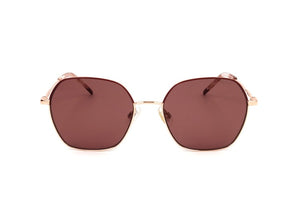 Hugo Gafas de sol de metal para mujer color cereza dorada