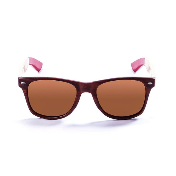 Ocean Glasses - Beach wood Gafas de sol de plástico unisex color rojo