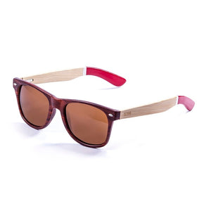 Ocean Glasses - Beach wood Gafas de sol de plástico unisex color rojo