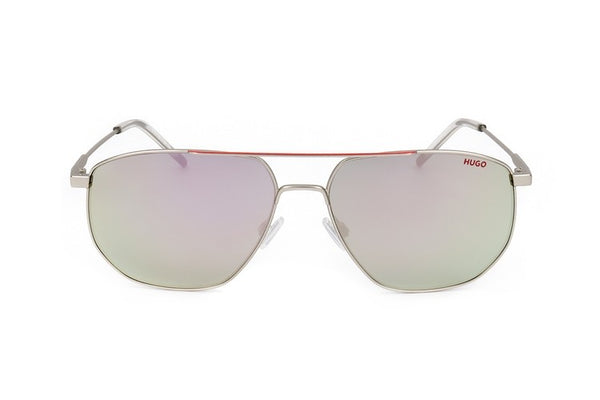 Hugo Gafas de sol de acero inoxidable para hombre color plata mate