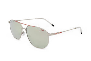 Hugo Gafas de sol de acero inoxidable para hombre color plata mate