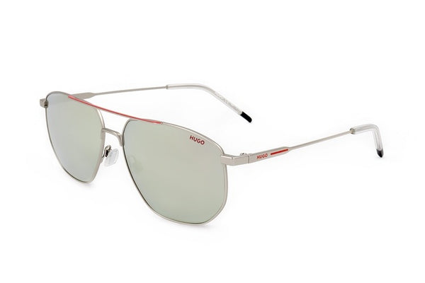 Hugo Gafas de sol de acero inoxidable para hombre color plata mate