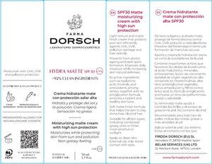 Farma Dorsch Crema Hidratante hydra matte Antiedad SPF 30 50 ml
