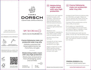 Farma Dorsch Crema Hidratante Antiedad Protección SPF 50+ 50 ml