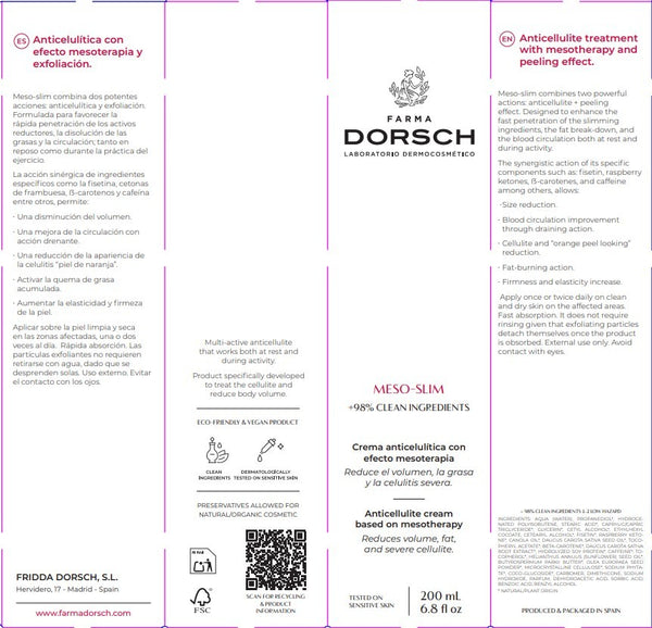 Farma Dorsch Mesoslim Reductor Anticelulítico 200 ml
