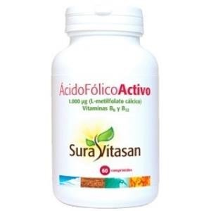 Sura Vitasan Ácido Fólico Activo 1000 microgramos 60 comp
