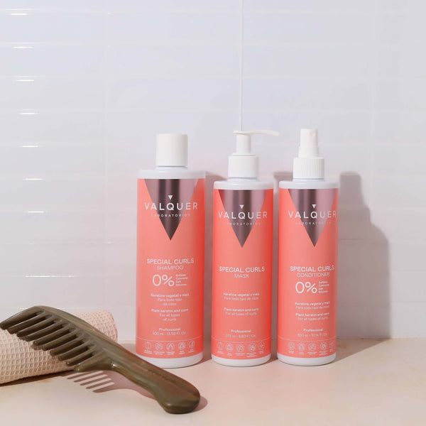 Valquer Pack Método Curly - Champú, Mascarilla y Acondicionador - 975 ml - 9