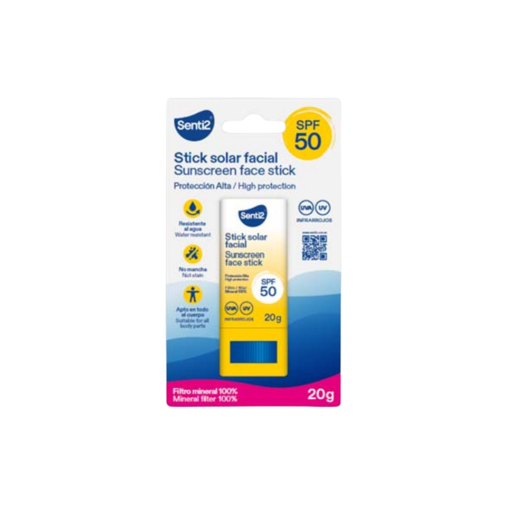 Senti2 Stick Viso SPF 50 1 stick 20 gr