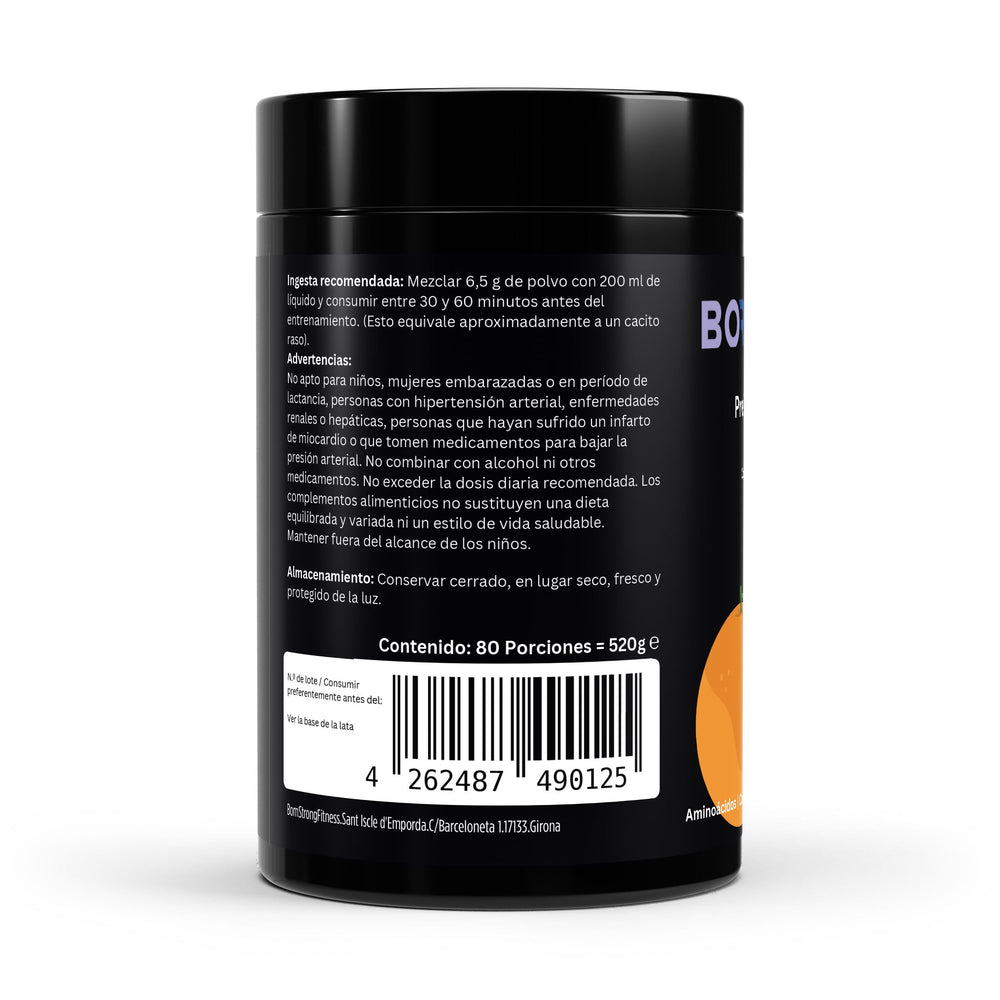 Bornstrong Pre-entreno Booster naranja 520 g