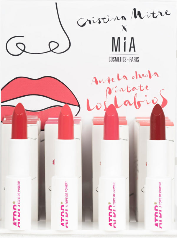 Barra Labios BORGOÑA "a tope de power " Cristina Mitre