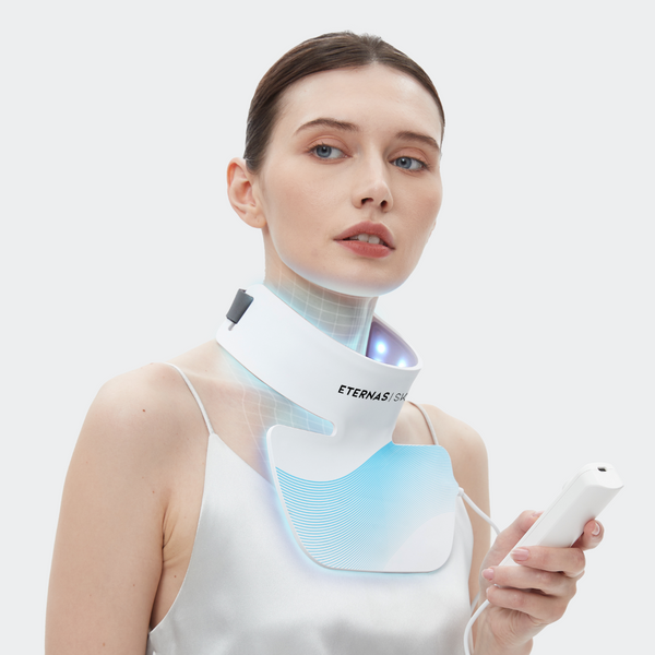 Eternas Kit completo de Máscaras LED Infrarrojas 850nm – Silicona Médica para Rostro, Cuello y Escote - 6