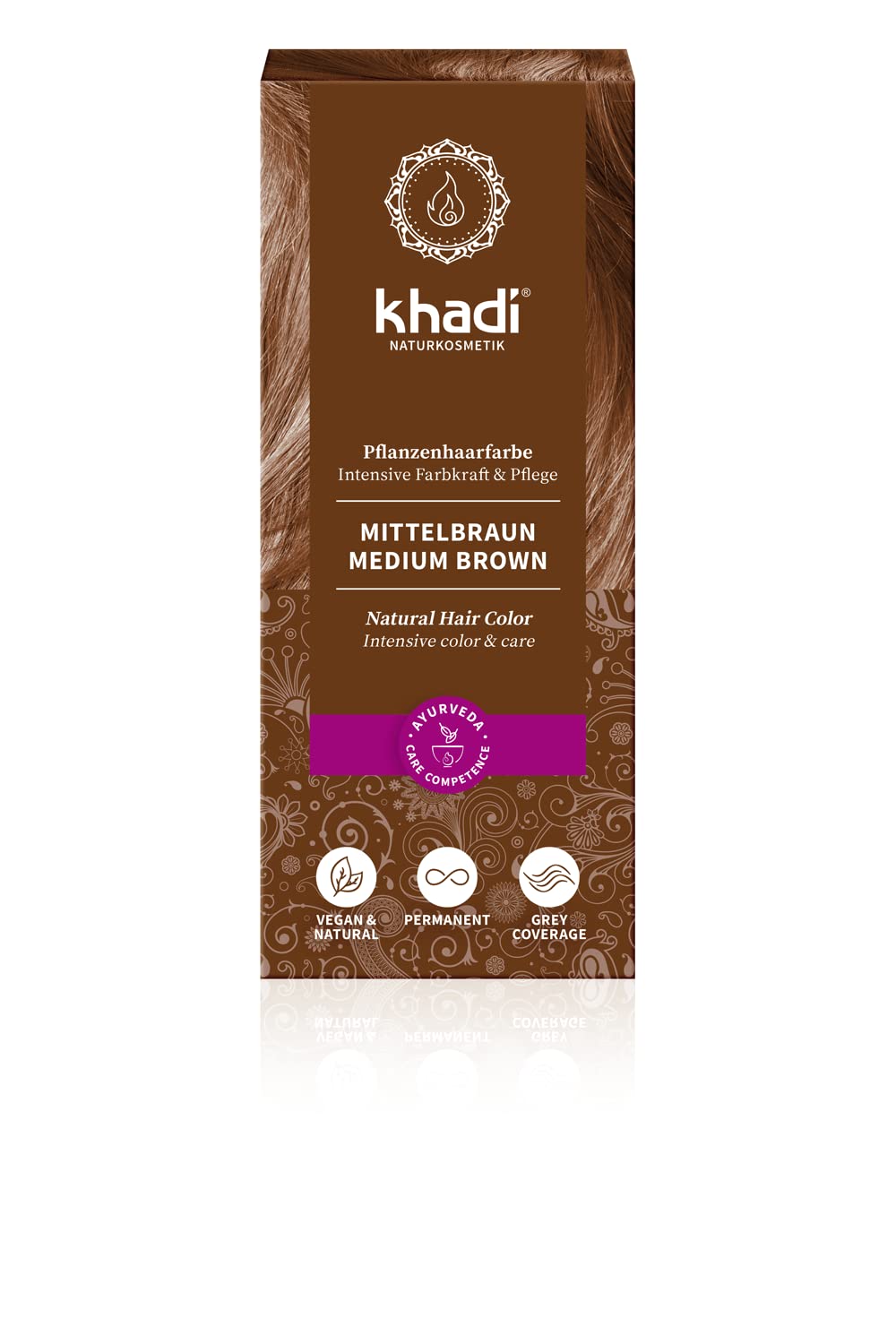Khadi Herbal Color Castaño Medio 100 g