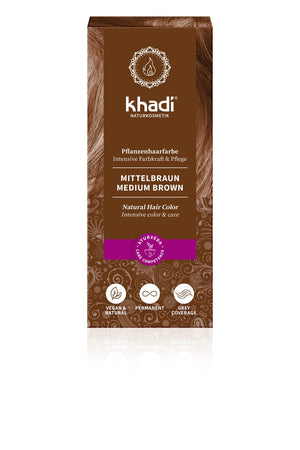 Khadi Herbal Color Castaño Medio 100 g