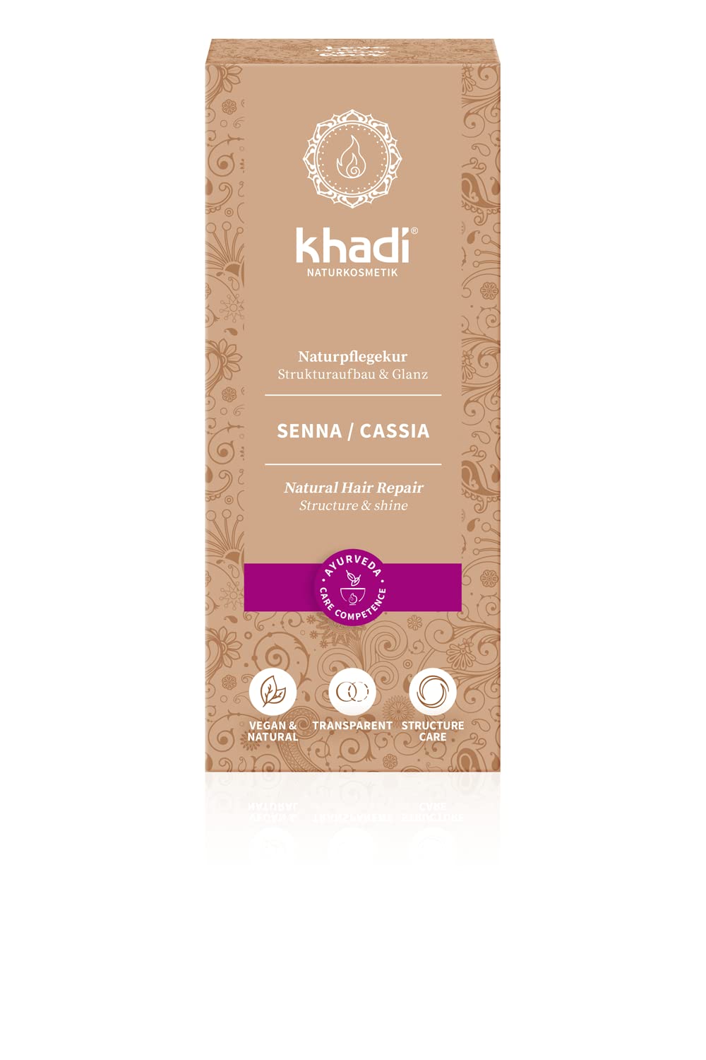 Khadi Henna Cassia-Neutra 100% Pura Khadi 100 g