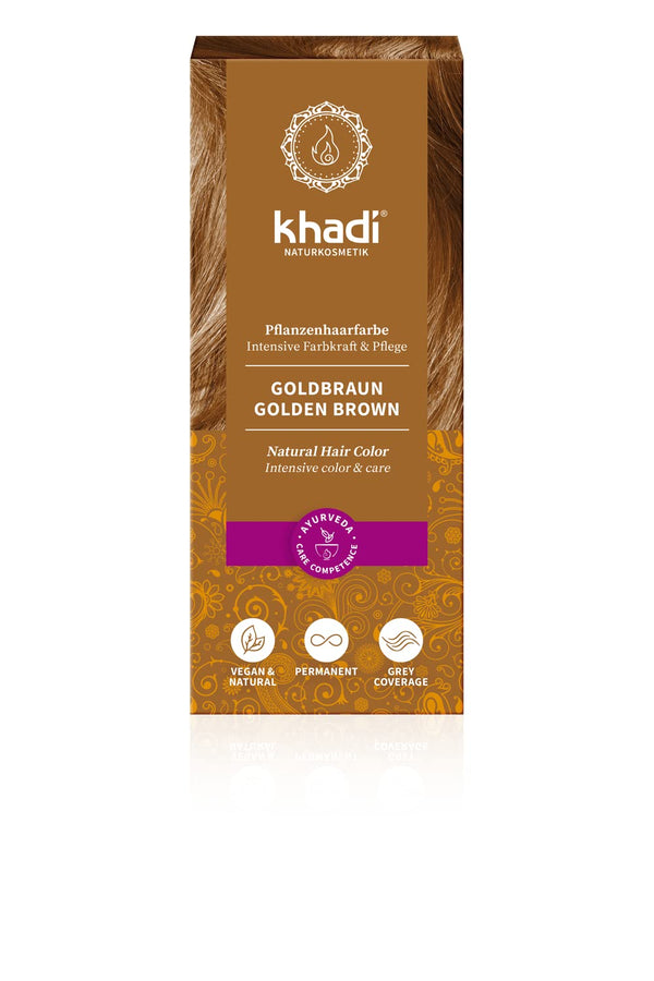 Khadi Herbal Color Castaño Dorado 100 g