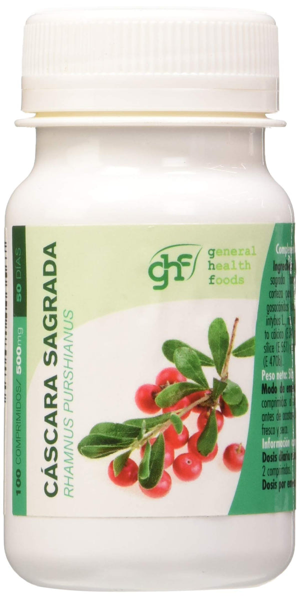 General Health Foods Cascara Sagrada 500 mg 100 comp