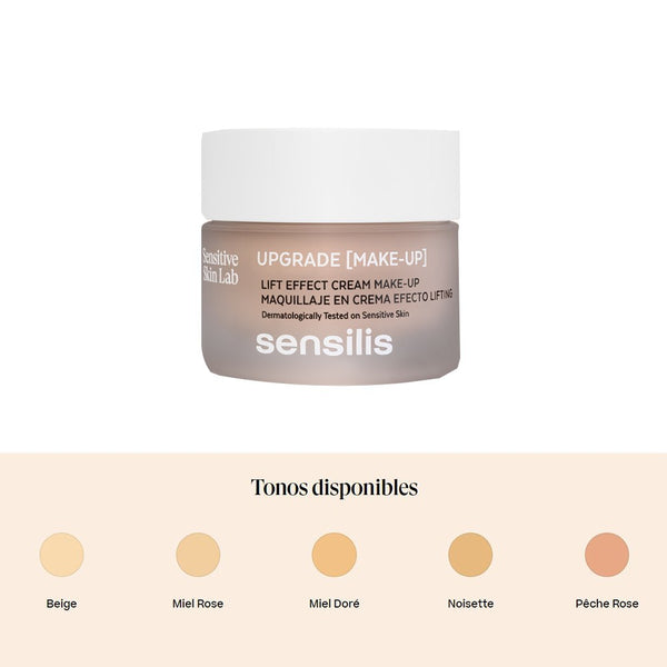 Sensilis upgrade make up maquillaje en crema efecto lift 01 beige 30 ml