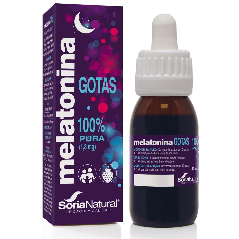 Soria Melatonina Gotas 100% Pura 1,8 mg 50 ml