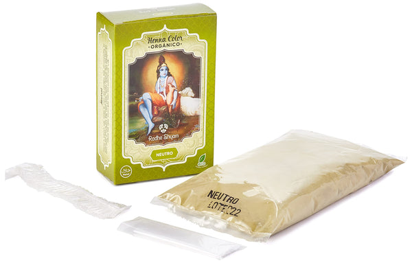 Radhe Shyam Spiritual Sky Henna Neutro Polvo Radhe 100 gr