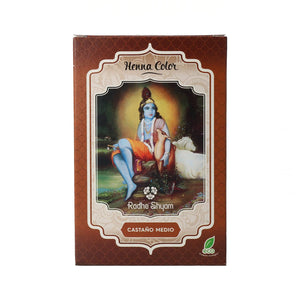 Radhe Shyam Spiritual Sky Henna Castaño Medio Polvo Radhe 100 gr