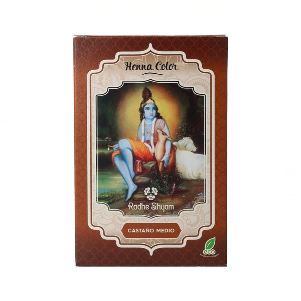 Radhe Shyam Spiritual Sky Henna Castaño Medio Polvo Radhe 100 gr