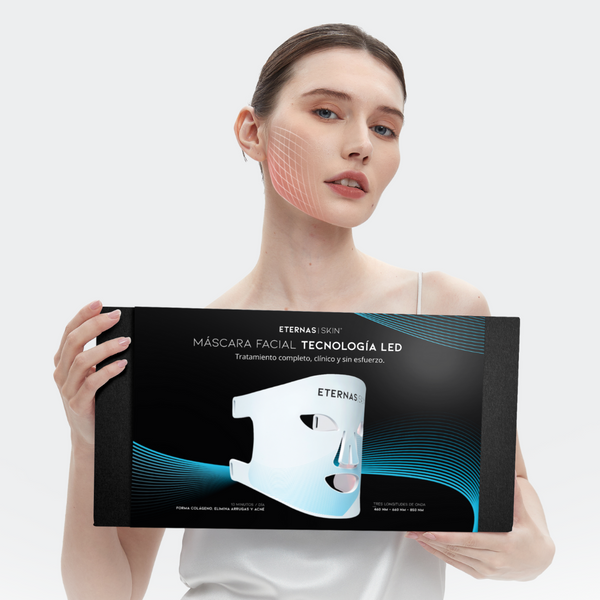 Eternas Kit completo de Máscaras LED Infrarrojas 850nm – Silicona Médica para Rostro, Cuello y Escote - 9