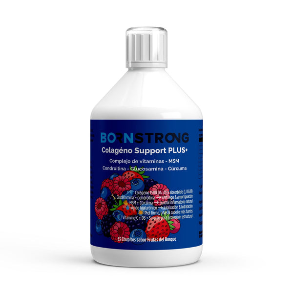Bornstrong Colágeno Support Plus+ baya silvestre shots 500 ml