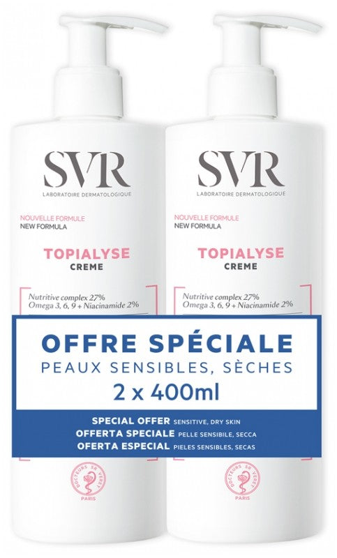 Pack SVR Topialyse DUO 2 x Crème 400 ml