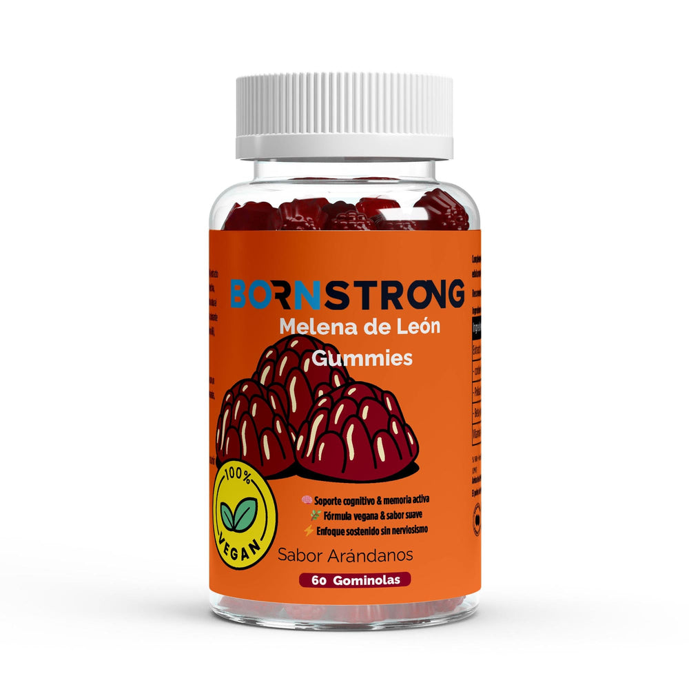 Bornstrong Lion's Mane melena de león + Vitamina B6 gominolas 60 unidades