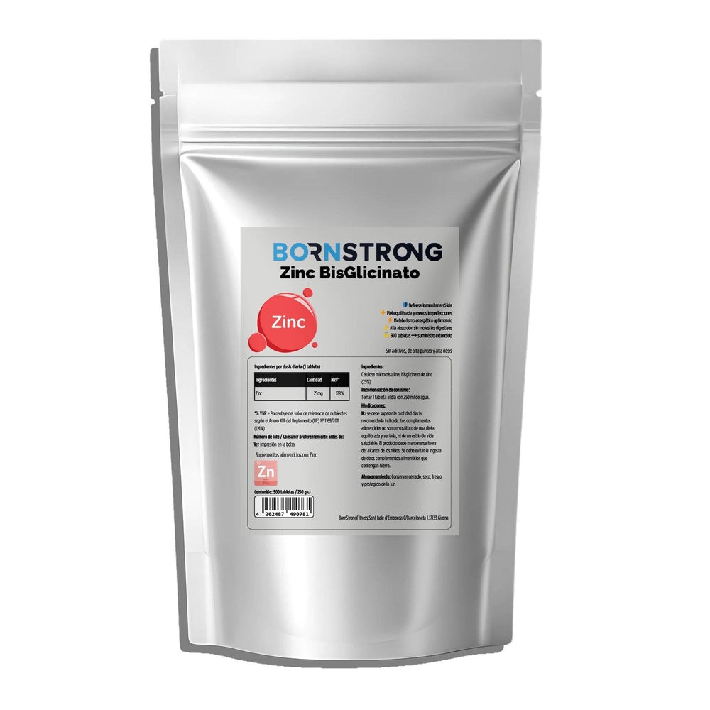 Bornstrong Bisglicinato de zinc 25 mg 500 comprimidos