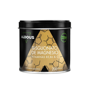 Aldous Bisglicinato de Magnesio con Vitaminas B5, B6 y C 200 caps.