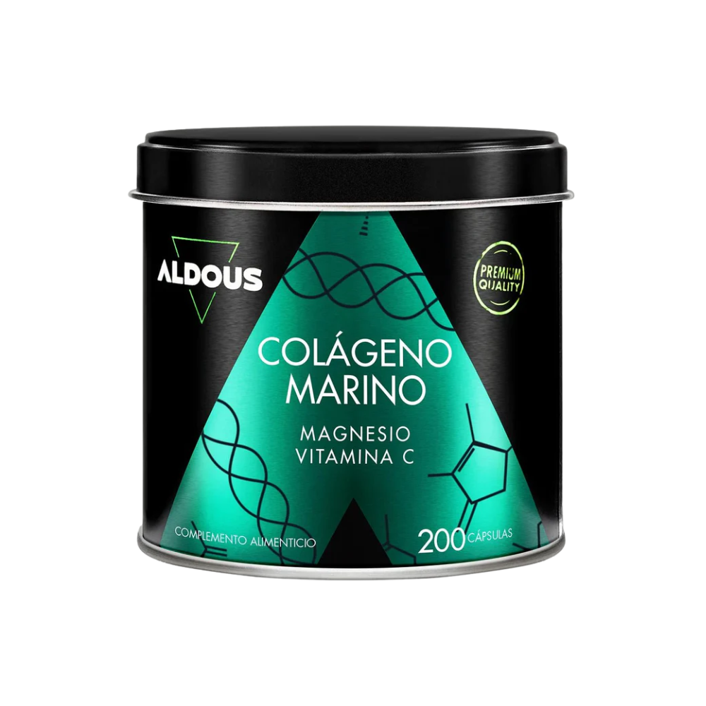 Aldous Colágeno Marino con Mg y Vitamina C 200 cápsulas