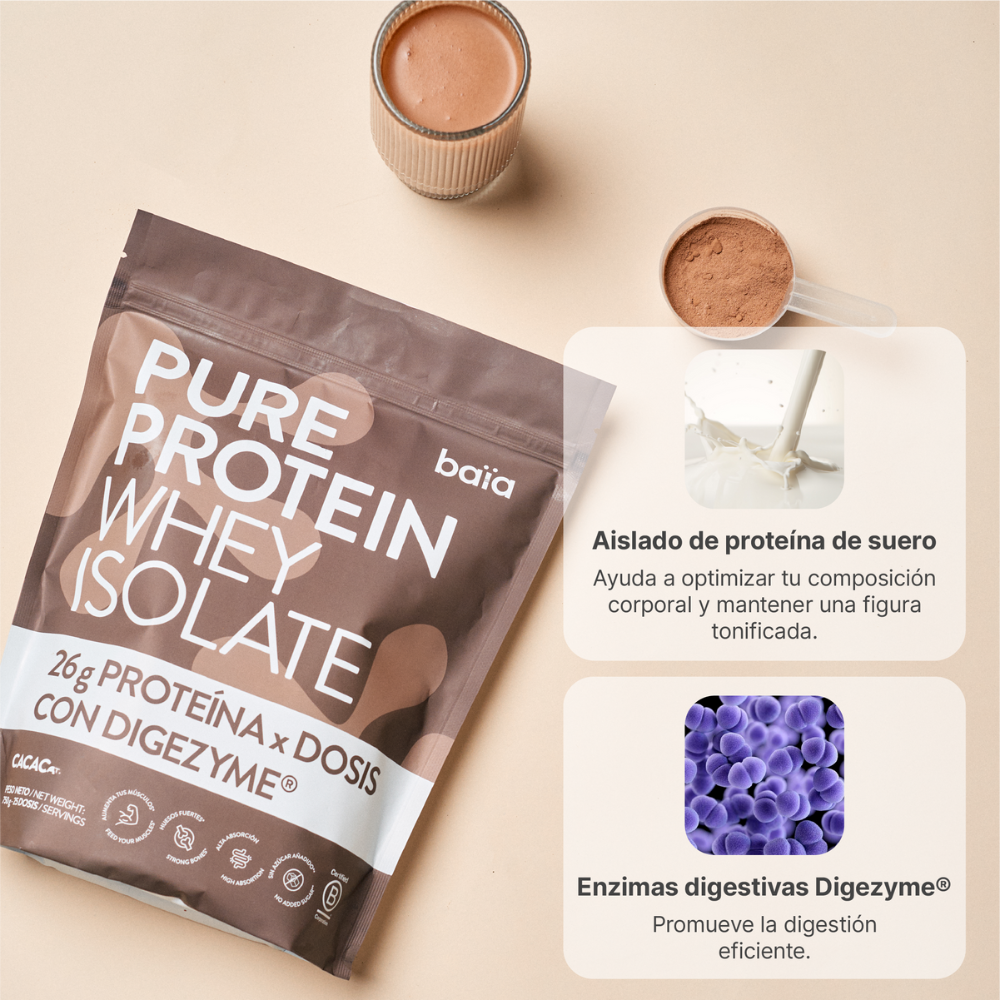 BAIA Pure Protein Whey Isolate Cacao 750 g