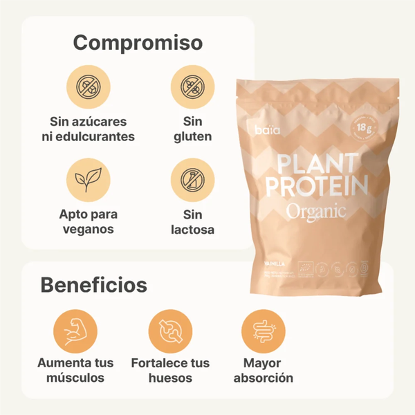 BAIA Pflanzenprotein Bio Vanille 750 g