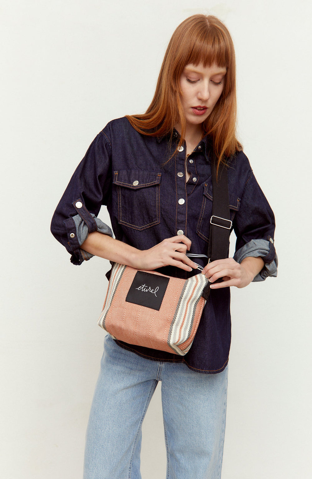 Eturel Bolso Bandolera Sarga Arcilla