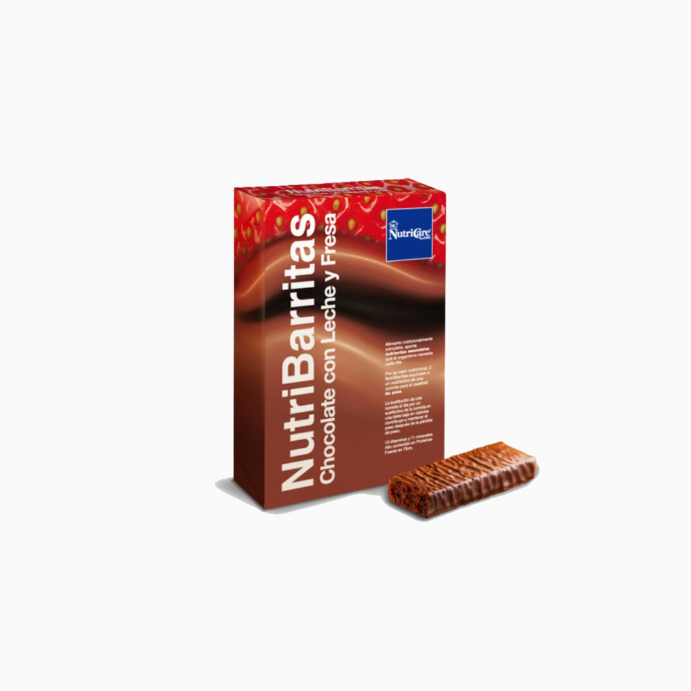 Nutricare Barritas chocolate con leche y fresa