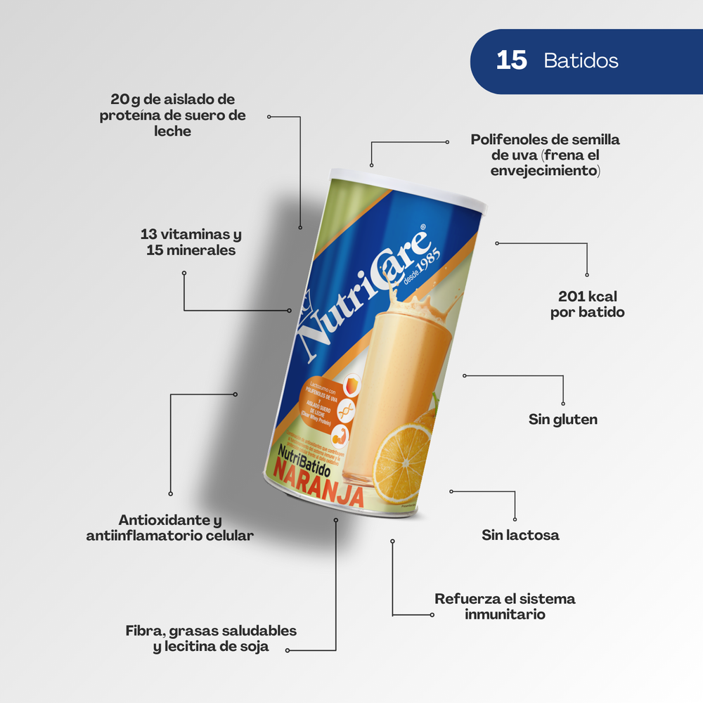 Nutricare Batido lacto-zumo sabor naranja