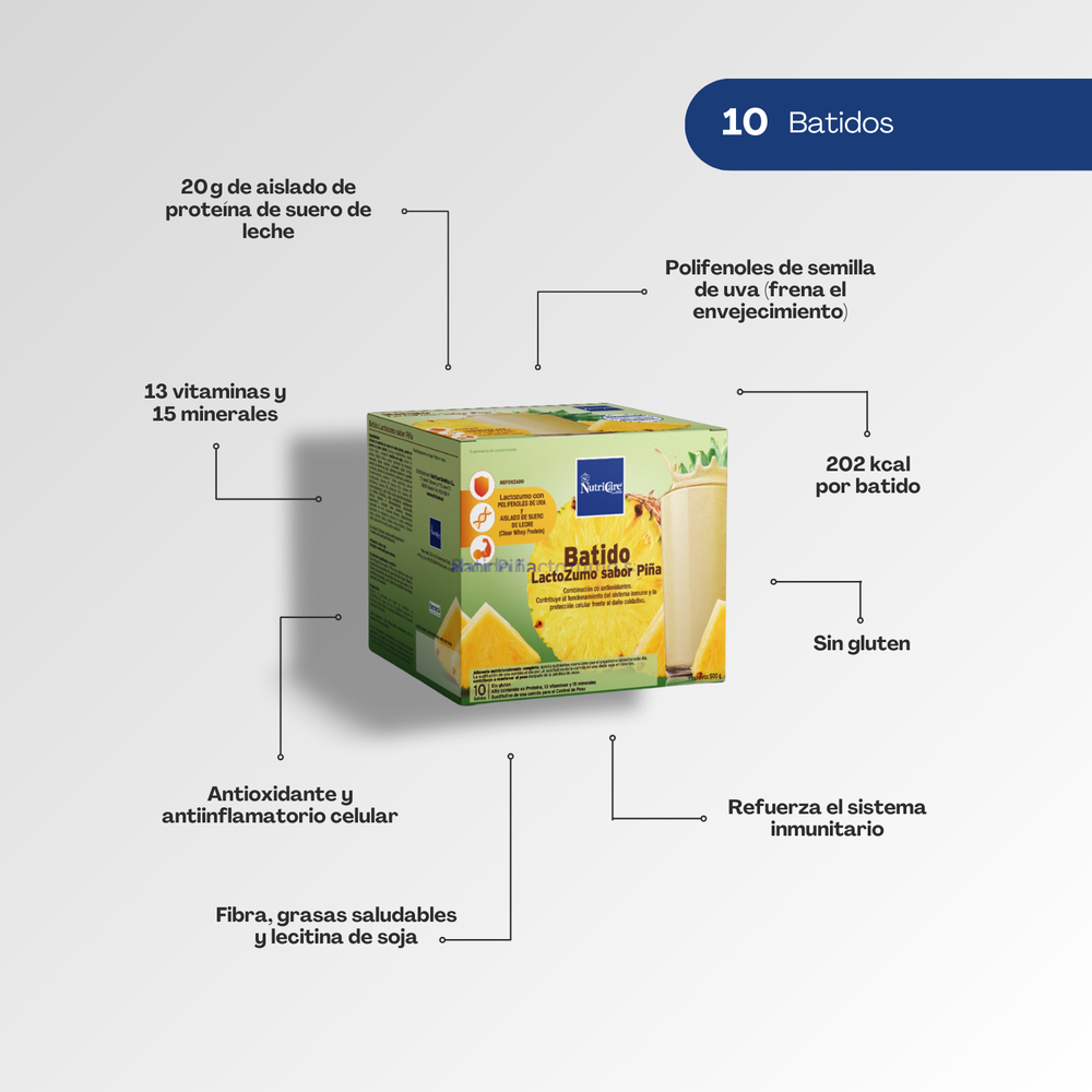 Nutricare Batido lacto-zumo sabor piña