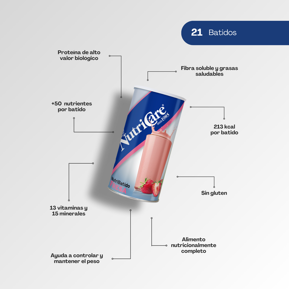 Nutricare Batido de fresa