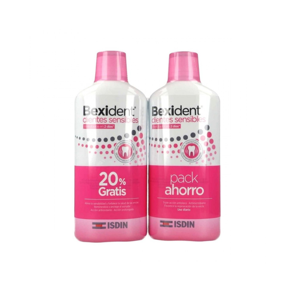 Bexident Duplo Dientes Sensibles Colutorio con CPC + Cymenol 2 x 500 ml 8429420240179
