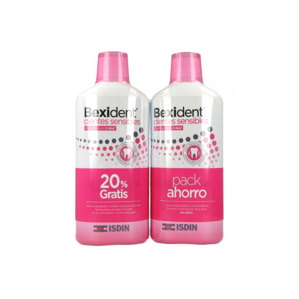 Bexident Duplo Dientes Sensibles Colutorio con CPC + Cymenol 2 x 500 ml 8429420240179
