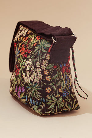 Eturel Bolso bandolera tejido jacquard margaritas