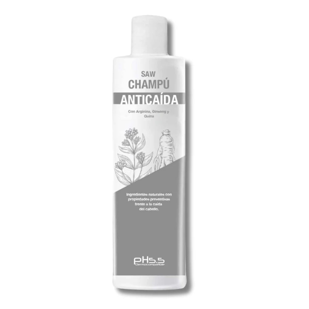 Hairfluencer Champú anticaída con arginina, ginseng y quina pH 5.5