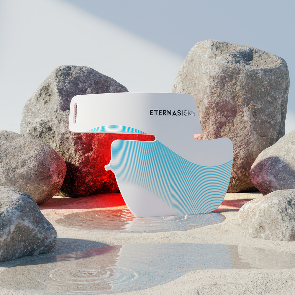 Eternas Máscara LED Infrarroja Profesional Cuello y Escote - 850nm Silicona de Grado Médico