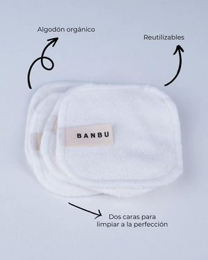 Banbu Discos desmaquillantes reutilizables 4 ud - 2